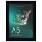 Americanflat A2 A3 A4 A5 Poster Frame - Picture Frame to Display Posters - Ideal for Documents and Artwork - Plexiglass Cover - Adjustable Hanging Hardware - Includes Easel
